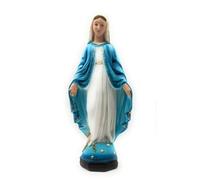 OVUNQUE PROTEGGIMI Statua Madonna Immacolata o Miracolosa cm 50, in polvere di marmo, per Interni ed Esterni, Statuetta della Madonnina Realizzata artigianalmente in Toscana.