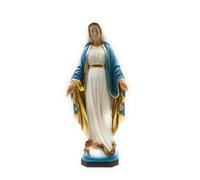 OVUNQUE PROTEGGIMI Statua Madonna Immacolata o Miracolosa in Resina - Gold special edition (50 cm)