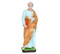 OVUNQUE PROTEGGIMI Statua San Pietro cm. 40 in Resina Adatto per Ambienti Interni ed Esterni Made in Italy