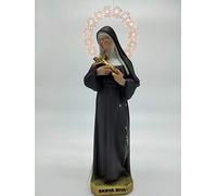 OVUNQUE PROTEGGIMI Statua Santa Rita da Cascia cm 30 in resina con aureola illuminata