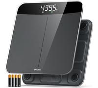 Ovutek Bilancia per il peso corporeo, bilancia digitale da bagno altamente accurata per persone, pesatura professionale dal 2010, display a LED luminoso più grande e base a copertura completa, 204,1