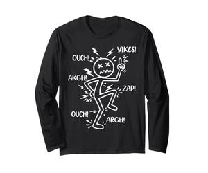 OW OW OW Consapevolezza del Dolore cronico Commedia Stick Personaggio Divertente Maglia a Manica