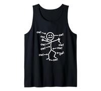 OW OW OW Figure- Funny Chronic Pain Awareness Canotta