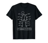OW OW OW OW T-Shirt Divertente Dolore Corporeo Lavoro Maglietta