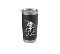 Ow Ow Ow Stick Personaggio Figure Consapevolezza del dolore cronico Bicchiere termico in acciaio inox doppia parete