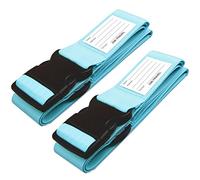 OW-Travel Cinghia per Valigia con Cinghie per Bagagli Pesanti. Cintura Valigia Personalizzata per Identificare la Valigie. Accessori Viaggio. Cinghie per Valigie. Blu 2 Pezzi