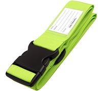 OW-Travel Cinghia per Valigia con Cinghie per Bagagli Pesanti. Cintura Valigia Personalizzata per Identificare la Valigie. Accessori Viaggio. Cinghie per Valigie. Verde 1 Pezzo