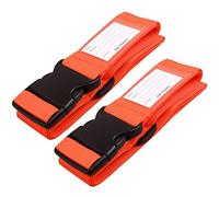 OW-Travel Cinghia per Valigia con Cinghie per Bagagli Pesanti. Cintura Valigia Personalizzata per Identificare la Valigie. Accessori Viaggio. Cinghie per Valigie. Arancia 2 Pezzi
