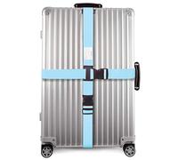 OW-Travel Cinghia per Valigia Croce con Cinghie per Bagagli Pesanti. Cintura Valigia Personalizzata per Identificare Valigie. Accessori Viaggio. Cinghie per Valigie Croce Blu