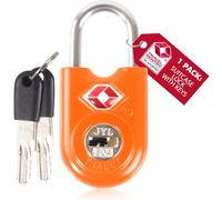 OW-Travel Lucchetto Chiave TSA Valigia per Valigie e Bagagli da Viaggio. Lucchetto Piccolo con Chiave per Armadietto Palestra. Lucchetti TSA per USA Arancia 1 Pezzo