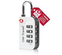 OW-Travel Lucchetto Combinazione Valigia TSA 4 Cifre per Valigie e Bagagli da Viaggio. Lucchetto Armadietto Palestra e Zaino. Lucchetti TSA per USA a Codice. Serratura Argento 1 Pezzo