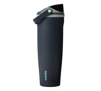 Owala FreeSip Sway borraccia termica in acciaio inox con beccuccio 2-in-1, 1185ml, cannuccia integrata e manico ad archetto, per viaggi, scuola e sport, senza BPA, a prova di perdite, Foggy Tide