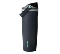 Owala FreeSip Sway borraccia termica in acciaio inox con beccuccio 2-in-1, 890ml, cannuccia integrata e manico ad archetto, per viaggi, scuola e sport, senza BPA, a prova di perdite, Foggy Tide