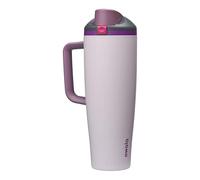 Owala FreeSip Tumbler termico in acciaio inox con cannuccia integrata e manico laterale, 11185ml, per viaggi, lavoro, scuola e sport, senza BPA, a prova di perdite, Dreamy Fields