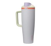 Owala FreeSip Tumbler termico in acciaio inox con cannuccia integrata e manico laterale, 11185ml, per viaggi, lavoro, scuola e sport, senza BPA, a prova di perdite, Beach House