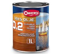 Owatrol Deks Olje D2 Finitura per legni esotici, colore: Trasparente, 1 L