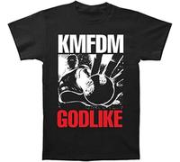 OWBWTFDMS Over KMFDM Men's Godlike T-Shirt Black Men Printed Casual Tee Shirts Black XS