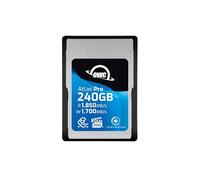 OWC Atlas Pro - Scheda di memoria professionale Cfexpress 4.0 ad alte prestazioni da 240 GB, grado professionale, fino a 1850 MB/s in lettura e 1700 MB/s in scrittura