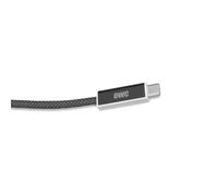 OWC Cavo USB4 Ottico Attivo USB-C 40Gb/s, Thunderbolt 4/3, 8K@60Hz, Ricarica 240W, Anti-Interferenza, Nylon Intrecciato, per Dock, SSD, eGPU, Monitor - 3m