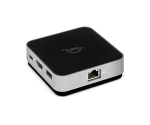 OWC - Travel Dock E USB-C a 6 porte 100 W- grigio siderale, 2x USB 3.2 tipo A, 1x HDMI 2.0, 1x lettore di schede SD, 1x Gigabit Ethernet, 1x pass-through di alimentazione USB-C