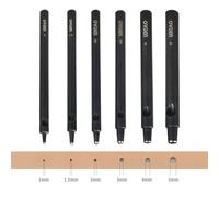 OWDEN Professional, set da 6 fustelle per cuoio. Dimensioni: 1,0-5,0 mm, per cinturini in cuoio per orologi e guarnizioni per cinturini in cuoio.