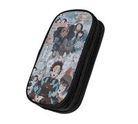 OWECRUT Ixmql Szikvrihnknqe Kmparlmq Ac Astuccio scolastico ad alta capacità Scatola di Cancelleria Modelli unici Personalizzati Borsa cosmetica Portamatite, Nero , Set di zaini per la scuola