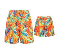 Owegvia Costumi da bagno abbinati per la famiglia Daddy and Me Pantaloni da bagno padre e figlio Costume da bagno Costumi da bagno Beachwear, Ragazzo arancione, 8-10 Anni