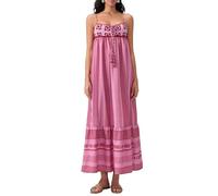 Owegvia Donna Stile Bohémien Bretelle Lunghe Senza Collo Nappa Modello Geometrico Maglia Patchwork Carino Vestito Estivo Da Spiaggia Per Le Vacanze, Colori misti, M