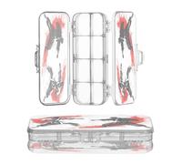 OWFKAY Astuccio con forniture Due Maestri di Karate Scatola di Plastica Trasparente Matita Organizzatore Pastelli Scatola di Immagazzinaggio Doppio Strato Portapenne per la Scuola