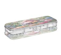OWFKAY Astuccio con forniture pittura a olio Rose plastica trasparente matita scatola organizzatore pastello scatola portaoggetti doppio strato portapenne per la scuola