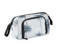 OWFKAY Astuccio portapenne di grande capacità, per scuola, università, ufficio, per adolescenti, ragazze, adulti, studenti, palme, gocce d'acqua