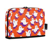 OWFKAY Astuccio portapenne grande con apertura ampia organizer con cerniera per materiale scolastico ragazze ragazzi blu rosso e bianco contrasto fantasma