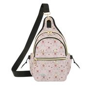 OWFKAY Borsa a tracolla da donna con fiocco e gatto, antifurto, da viaggio, escursionismo