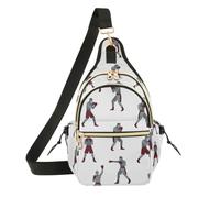 OWFKAY Borsa a tracolla per giocatore di boxe, per donne e uomini, borsa a tracolla, antifurto, viaggi, escursionismo