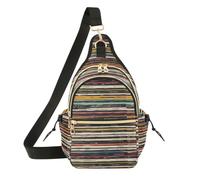 OWFKAY Borsa a tracolla vintage in vinile per uomo e donna, borsa a tracolla antifurto per viaggi ed escursioni
