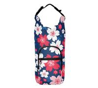 OWFKAY Borsa per bottiglia d'acqua con fiori di ciliegio motivo floreale per bottiglia di sport accessori per bottiglie d'acqua, Multicolore, Taglia unica, Borsa per bottiglia d'acqua