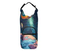 OWFKAY Borsa Porta Bottiglia D'acqua Piccolo Disco Volante Sospeso nello Spazio Porta Bottiglie Porta Bottiglia Sport Accessori, Multicolore, Taglia unica, Borsa per bottiglia d'acqua