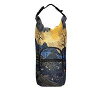 OWFKAY Borsa Portabottiglie Acqua Montagna Alberi Sotto Cielo Stellato Bottiglia Holder Sport Bottiglia di Acqua Accessori, Multicolore, Taglia unica, Borsa per bottiglia d'acqua