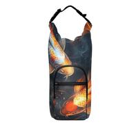 OWFKAY Borsa Portabottiglie Acquatico Glowing Koi Fish Bottle Pouch Holder Sport Bottiglia di Acqua Accessori, Multicolore, Taglia unica, Borsa per bottiglia d'acqua