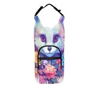 OWFKAY Borsa portabottiglie Acquerello Volpe e Fiori Bellissimi Portabottiglie Holder Sport Bottiglia di Acqua Accessori, Multicolore, Taglia unica, Borsa per bottiglia d'acqua
