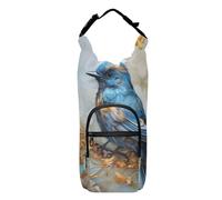 OWFKAY Borsa portabottiglie blu uccello nel ramo portabottiglie portabottiglie sport accessori per bottiglie d'acqua, Multicolore, Taglia unica, Borsa per bottiglia d'acqua