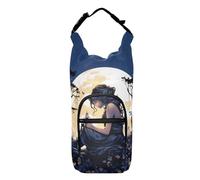 OWFKAY Borsa portabottiglie con fatina con farfalla sull'isola del cielo e luna, porta bottiglia sportiva, Multicolore, Taglia unica, Borsa per bottiglia d'acqua