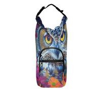 OWFKAY Borsa portabottiglie con gufo uccello in fiori colorati portabottiglie portabottiglie sport accessori, Multicolore, Taglia unica, Borsa per bottiglia d'acqua