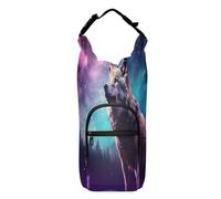 OWFKAY Borsa portabottiglie con lupo sotto il cielo viola e blu porta bottiglia sport accessori, Multicolore, Taglia unica, Borsa per bottiglia d'acqua