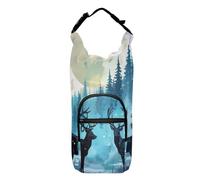 OWFKAY Borsa Portabottiglie d'acqua Coppia di cervi nella foresta modello bottiglia Holder Sport bottiglia d'acqua accessori, Multicolore, Taglia unica, Borsa per bottiglia d'acqua