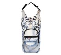 OWFKAY Borsa portabottiglie invernale con motivo tigre bianca invernale porta bottiglia sportiva accessori per bottiglie d'acqua, Multicolore, Taglia unica, Borsa per bottiglia d'acqua