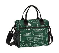 OWFKAY Borsa termica per il pranzo da donna, borsa termica per adulti, riutilizzabile, con lavagna e lampadina, con tracolla, per picnic, S