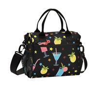 OWFKAY Borsa termica per il pranzo da donna, borsa termica per adulti, riutilizzabile, per bevande, succhi di frutta, borsa a tracolla per picnic, S