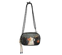 OWFKAY Borse per telefono cellulare piccole borse a tracolla portafoglio da donna mini borsa a tracolla gatti che guardano cielo, Gatti Guardando il, Taglia unica