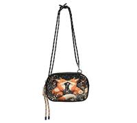 OWFKAY Borse per telefono cellulare piccole borse a tracolla portafoglio da donna mini borsa a tracolla due volpi